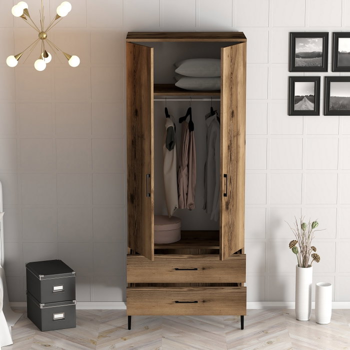 Hanah Home Kumsal T - Walnut Armario